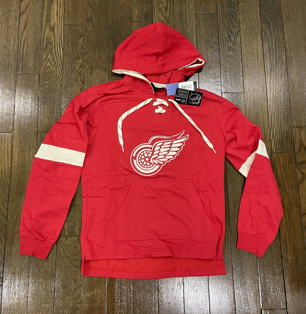 NHL Detroit Red Wings Men's Poly Hooded Sweatshirt - S