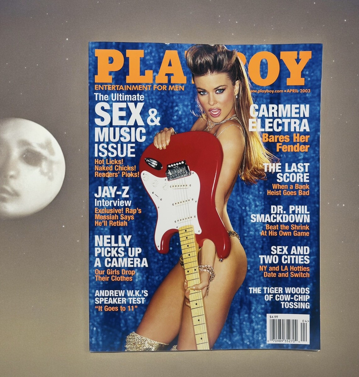 Playboy April 2003 POM Carmella DeCesare Carmen Electra Jay-Z