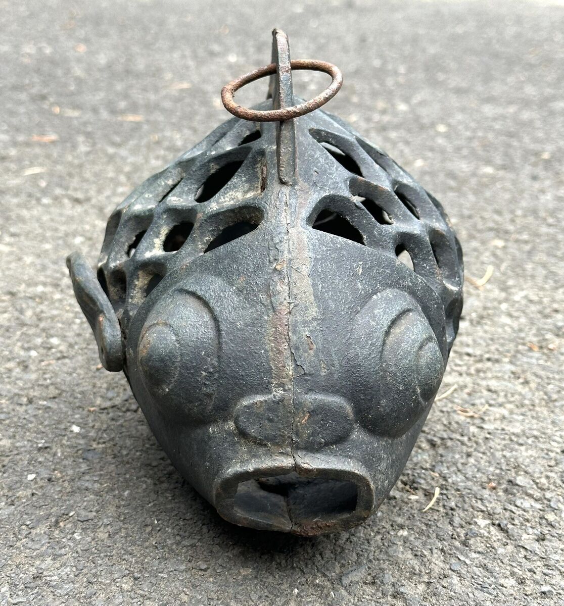 Vintage Heavy Cast Iron Koi Fish Goldfish Garden Hanging Vintage Heavy Cast Iron Koi Fish Goldfish Garden Hanging