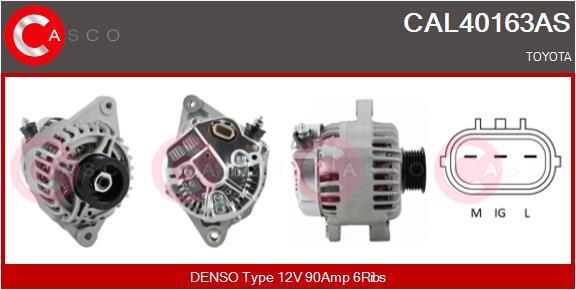 Casco Lichtmaschine Generator 90A 12V FüR Toyota Yaris 1.0 1.3 CAL40163AS-image