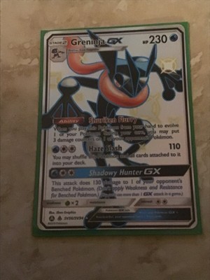 Pokemon Shiny Greninja Gx Sv56 Sv94 Hidden Fates Ultra Rare Full Art Mint Ebay