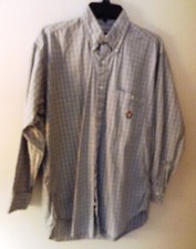 Vintage CHAPS Ralph Lauren Men's Medium 15.5 32/33 Button-Front Shirt Plaid