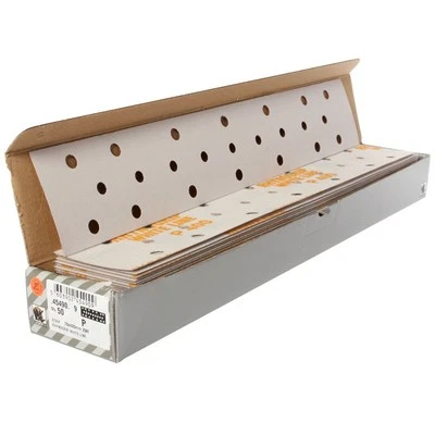 Schleifpapier Streifen 70x420mm INDASA White Line Klett Pack 50 Schleifstreifen