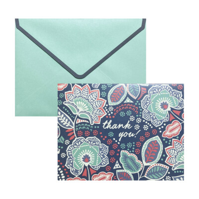 Vera Bradley Thank You Note Cards Box Set of 10 Retired