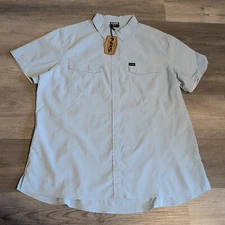 NRS Guide Short Sleeve Shirt Women's XXL Sterling Blue NWT NEW Kayak Fishing