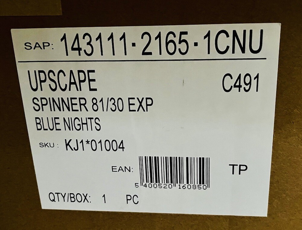 Maletín rígido Samsonite Upscape 81/30 XXL Blue Nights 133-145L EXP Spinner 4
