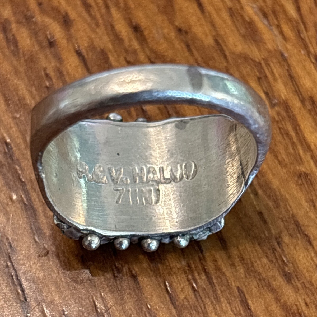 Peter & Vivian Haloo ZUNI Sterling Silver Snakeye 20 Point Peter & Vivian Haloo ZUNI Sterling Silver Snakeye 20 Point