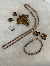 Unique Copper Set W/ Necklace, Bracelet Ring. See Description.