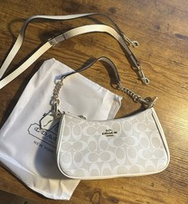 COACH Teri Shoulder Bag In Signature Canvas White/Chalk, Only unpacked, not used