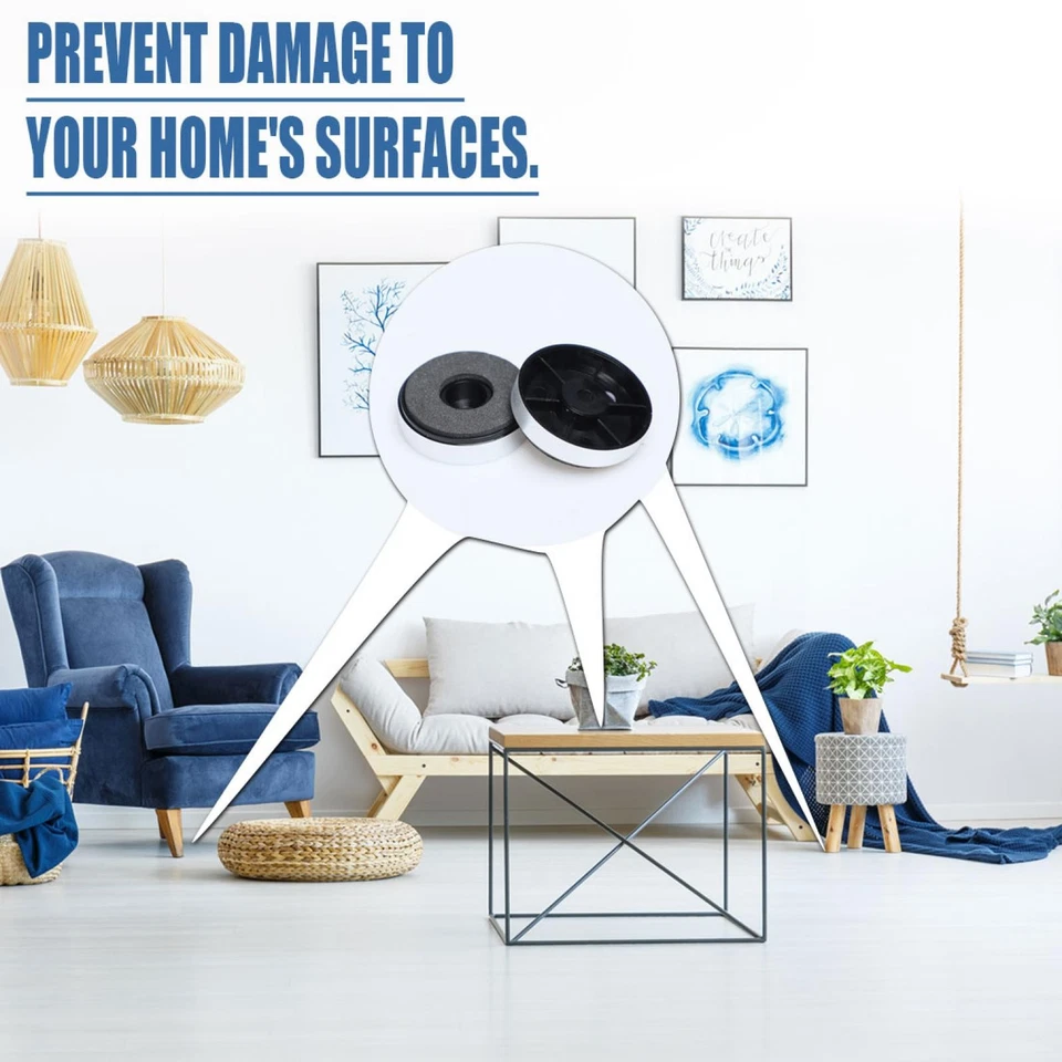 Almohadilla de soporte para pies de aislamiento amperímetro audiolificador 6 piezas tono plateado 40 mm de diámetro Foto 4 de 4