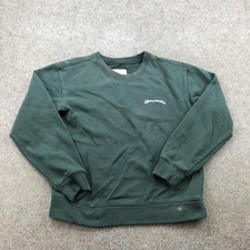Abercrombie  Fitch Sweatshirt Womens Small Green Soft A F Crewneck Pullover