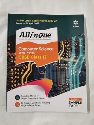 CBSE All In One Computer Science with Python Class 12 2022-23 Edition