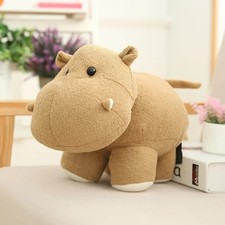 Hippopotamus Brown 8 Inch Stuffed Animal Plush Toys Toddler Dolls Kids Gifts