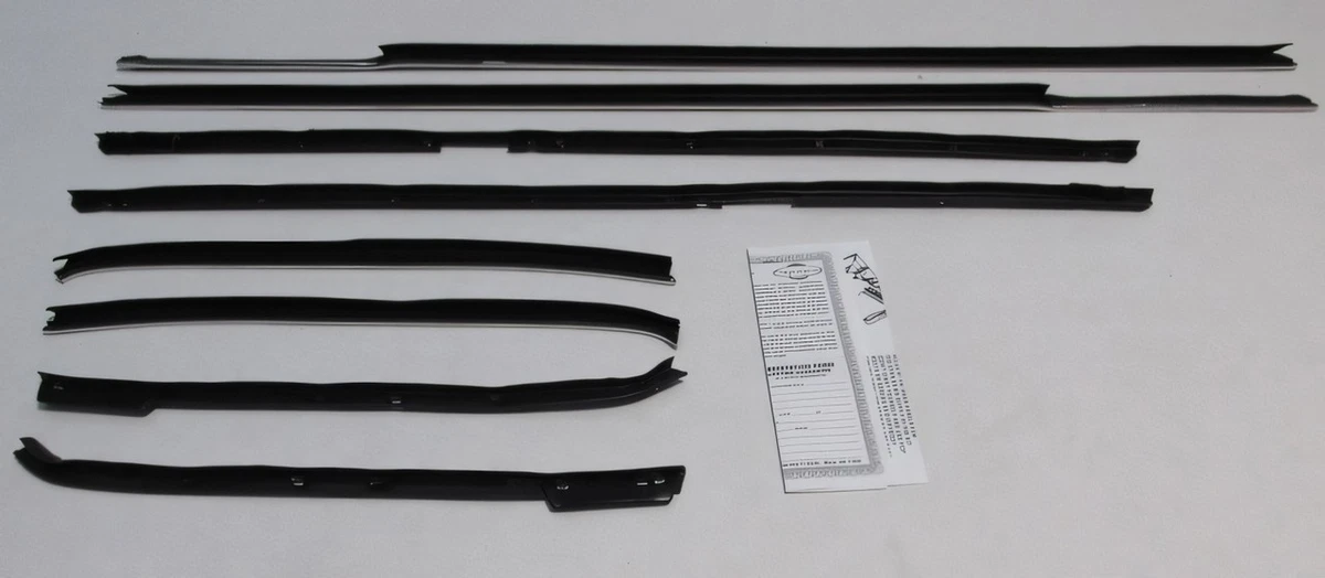 Weatherstrip Rubber Seal Door Roofrail Trunk Kit Set
