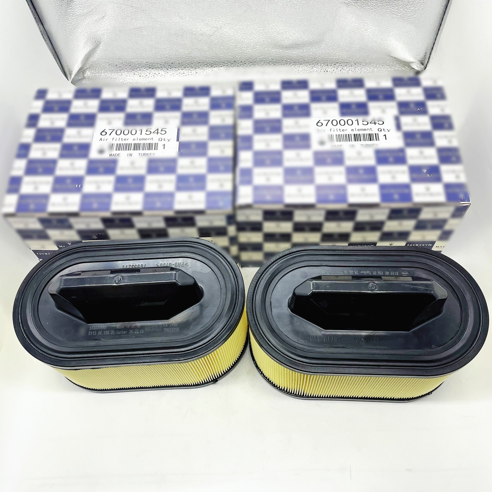 Oil  Air  AC Filters for Maserati V6 Gas Ghibli Quattroporte & Levante