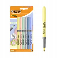 3086124137928 BIC Highlighter Grip ZakreŚLacze Szkolne Biurowe Pastelowed 6 Kolo