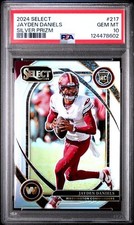 2024  SELECT #217 JAYDEN DANIELS SILVER PRIZM