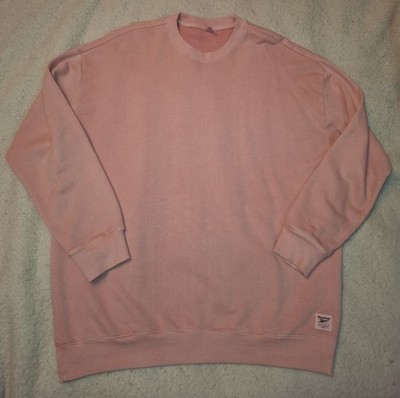 Reebok Sweatshirt XL Rose Natural Dye Oversized