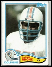 1982 Topps #135 Earnie Rhone Miami Dolphins Rookie