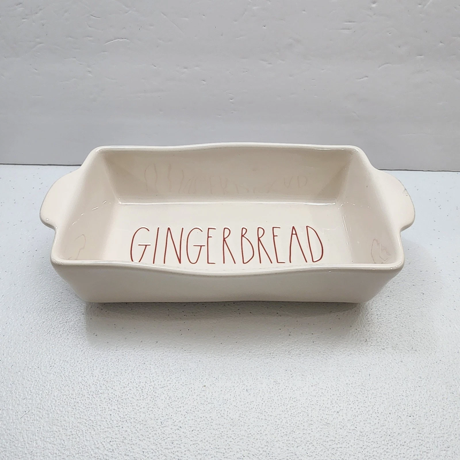 Rae Dunn Artisan Collection By Magenta Loaf Pan "GINGERBREAD"