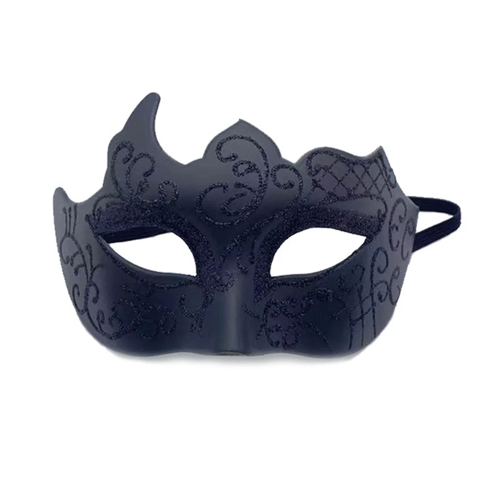 Cosplay Party Props Painted Half Face Mask Men Women Masquerade Eye Mask - Image 2 of 4