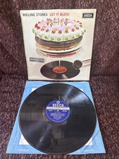 Rolling Stones Let It Bleed ORIG. UK Unboxed Decca WIDEBAND Stereo SKL 5025 VG+