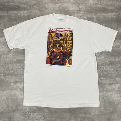 vintage 80s BOOK WOMAN KIKI SUAREZ ART t shirt XXL Hanes single 