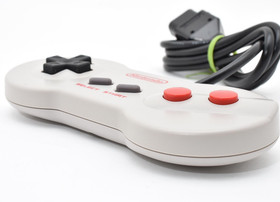 Nintendo New Famicom FC Console Controller Adapter Set Tested NES Gray Japan JP
