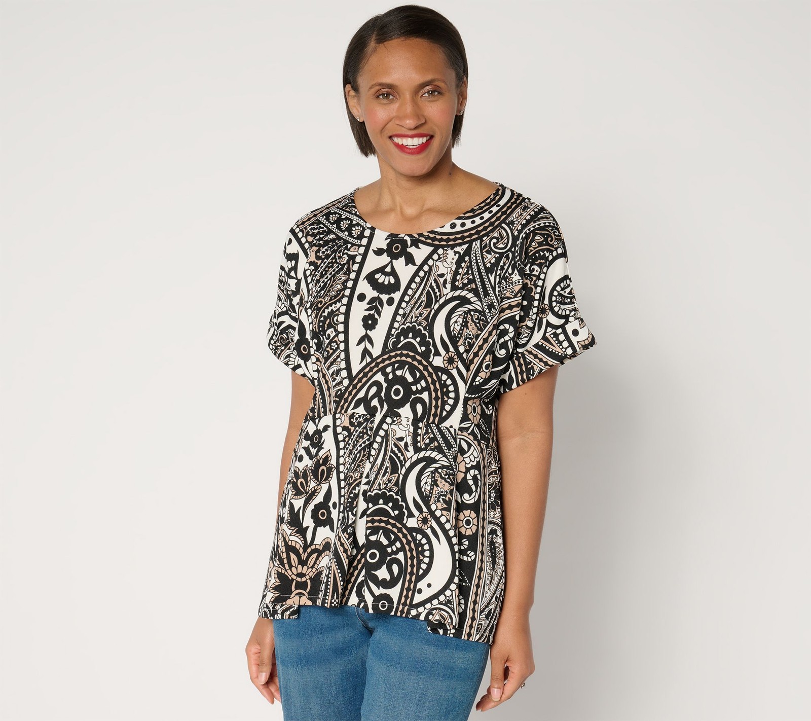 Maya J Women's Top Sz S Dolman Sleeve Multi-colored A677485