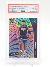 ANTHONY EDWARDS 2020-21 REVOLUTION ASTRO ROOKIE #125 TIMBERWOLVES PSA 10 Q4556