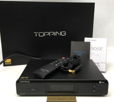 [Near Mint] TOPPING D90SE DAC ES9038PRO MQA Hi-Res USB DAC w/ Remote Box Tested