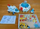 Vintage 1980's Playmobil PlaymoSpace Spaceship RT 28-XO, Station RS2005VY, Buggy