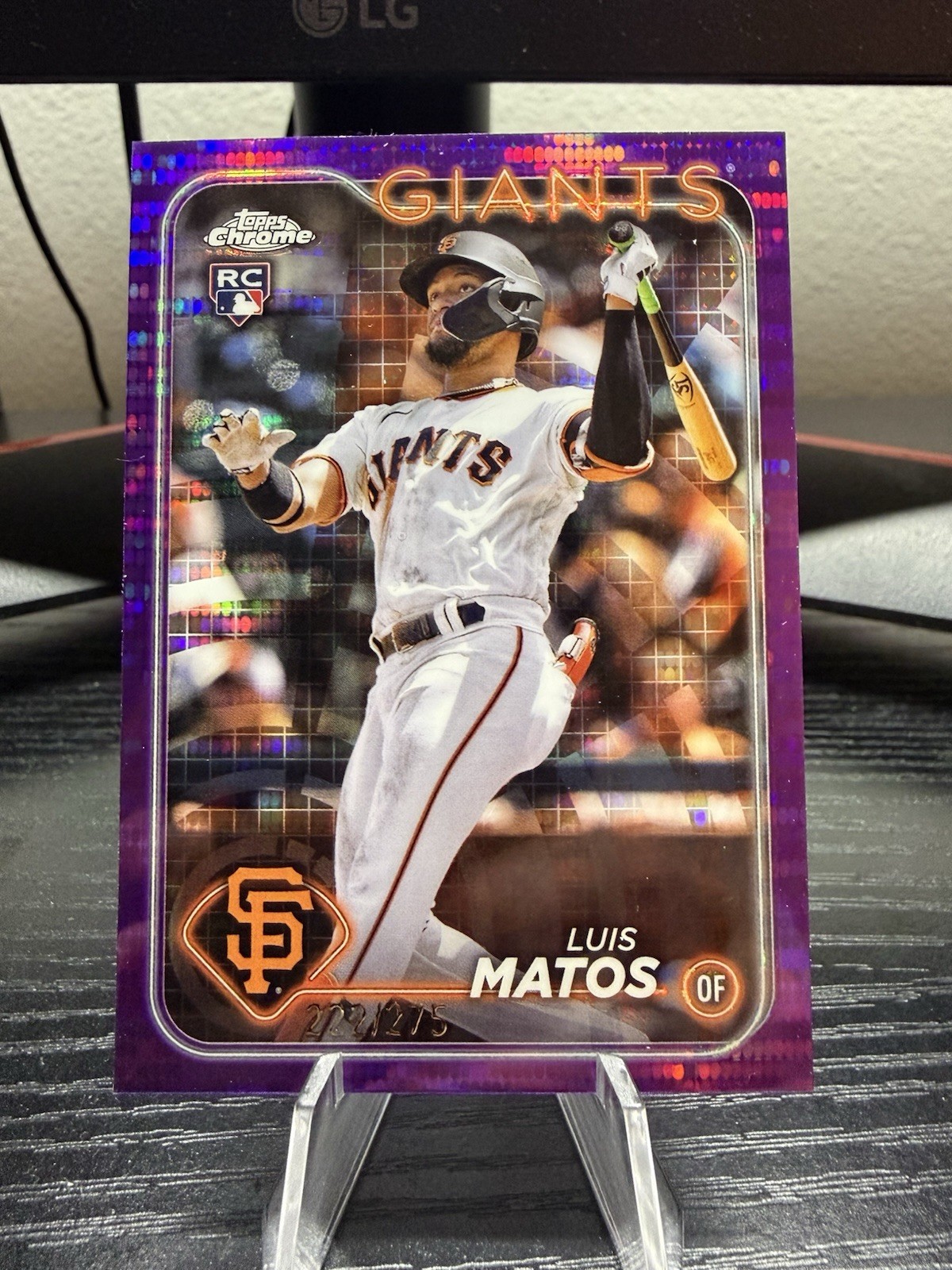 2024 Topps Chrome Baseball Luis Matos RC #270 Purple Sonar Refractor #/275