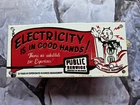 VINTAGE REDDY ELECTRIC OKLAHOMA ELECTRIC PORCELAIN ENAMEL SIGN 10." X 4.5".