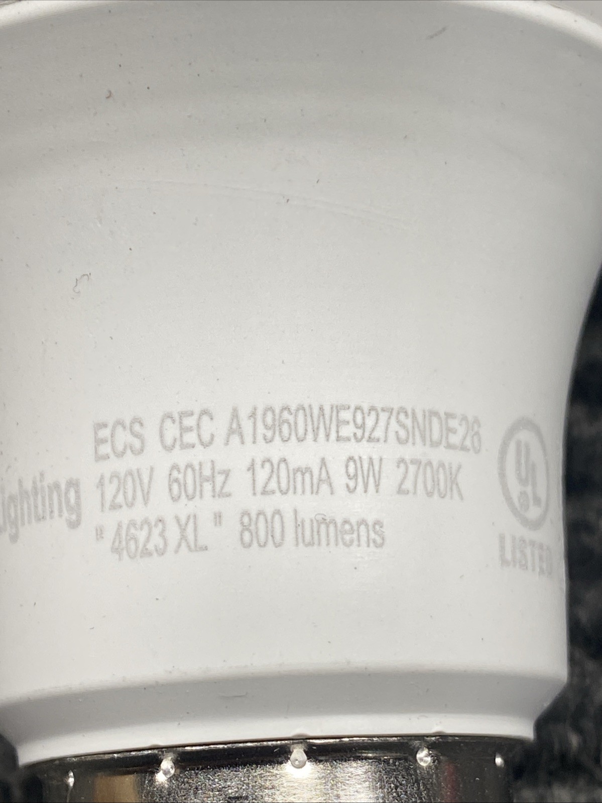 8pk Ecosmart 60W LED Light Bulb A19 Non Dimmable Soft White Long Life Bulk Pack