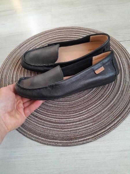 Women Clarks Heels Black Leather 36 #1QG6