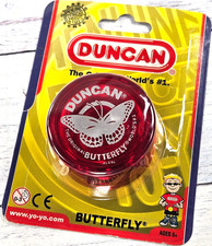 DUNCAN Original Butterfly Yo-Yo Classic YO-YO, Red 3124BU