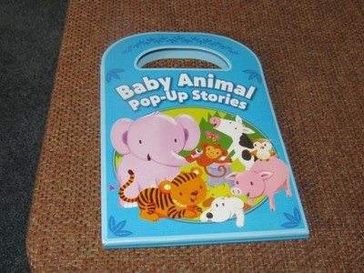 4 little books - Baby Animal Stories - one pop-up in each book