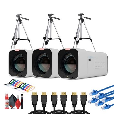 PTZOptics Studio SE Hive-Linked PTZ Camera w/ 12x Optical Zoom, HD