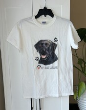 Black Labrador Unisex 100% Cotton T-Shirt - Super Soft & Comfortable, Small