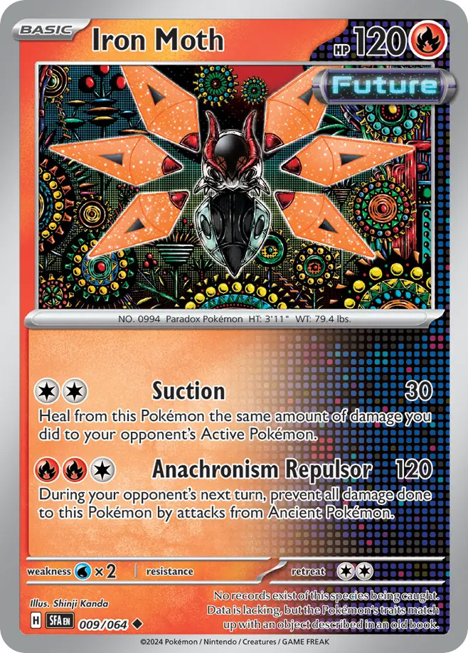 Iron Moth 009/064 Uncommon Shrouded Fable Pokemon Near Mint