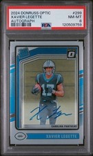 2024 Donruss Optic Xavier Legette Autograph #299 PSA 8 /325