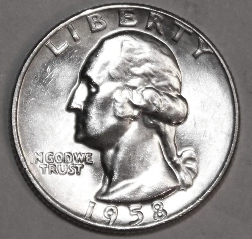 1958-D Washington Quarter - BU - #0346E - FREE SHIPPING