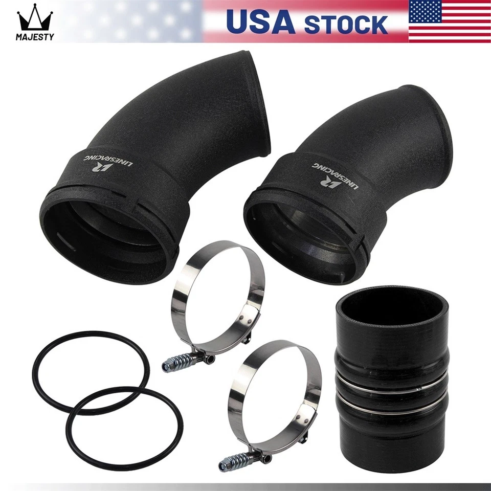Cold-Side Intercooler Pipe Boot Kit For 06-10 Chevy Silverado 2500 HD/3500 HD Foto 2 de 4
