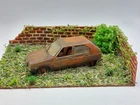 Citroen Visa    Scale 1/43 . Abandoned Cars Series . Diorama 15x10 Centimeters