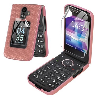 for TCL Flip 3 Phone case with Screen Protector Slim Hard Shell Protector Cov...
