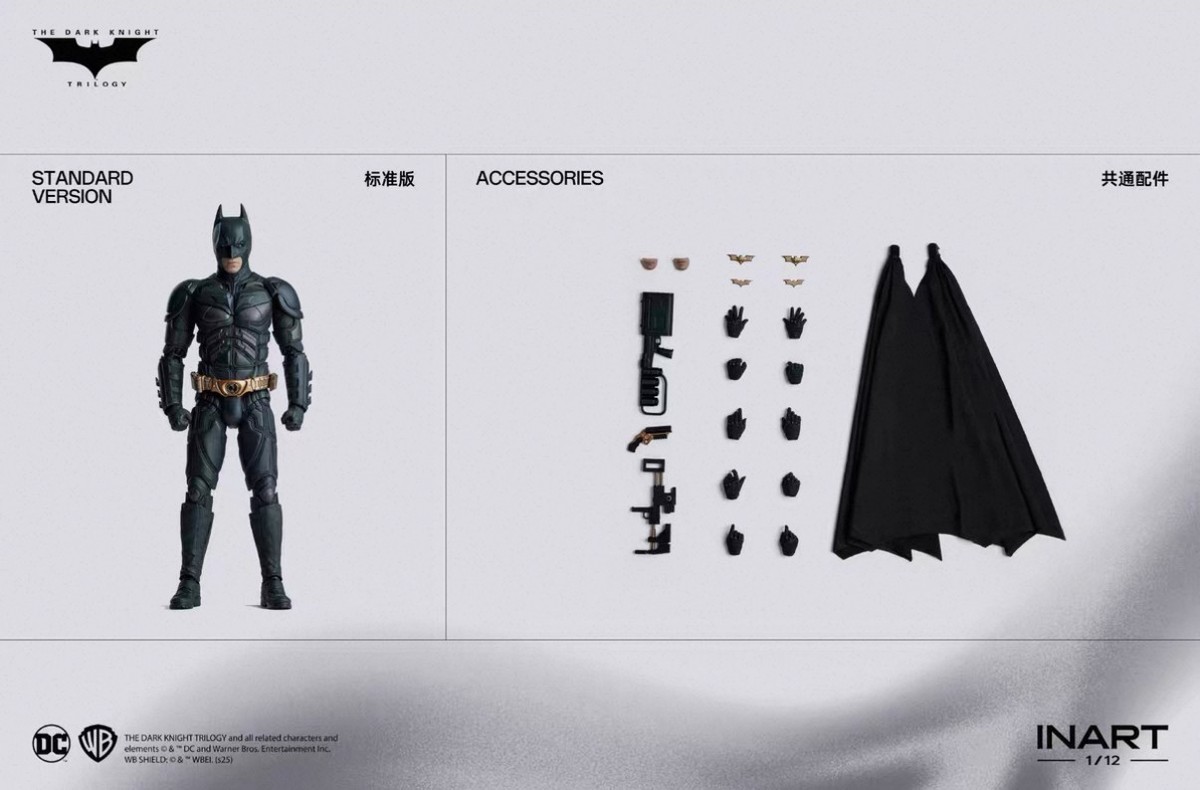 INART Batman The Dark Knight Trilogy 1/12 In Stock Action Figure