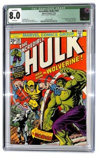 Incredible Hulk #181 CGC 8.0 Qualified No Value Stamp 1st App Wolverine (XO) 100