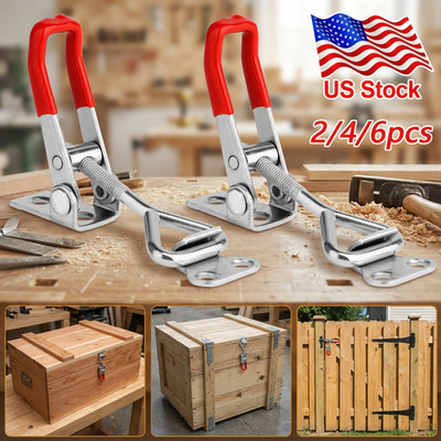 Industrial Grade Toggle Lock Clamp (2/4/6Pcs) - Heavy Duty Galvanized Iron Cabin