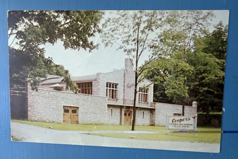 Cooper’s Winery Put-In-Bay OH 1949 Postcard ~ Tavern - Street View